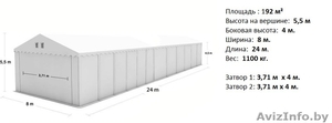 Склад - Хранилище (8м x 24м) 192 м.кв   PROFESSIONAL PLUS - Изображение #3, Объявление #1146079