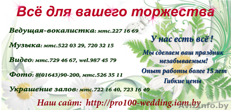 ВСЁ ДЛЯ  ТОРЖЕСТВ  - Изображение #3, Объявление #483632