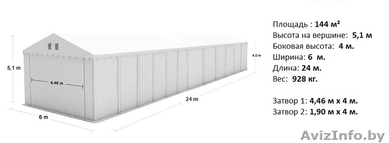 Склад - Хранилище (6м x 24м)  144 м.кв PROFESSIONAL PLUS - Изображение #6, Объявление #1146063